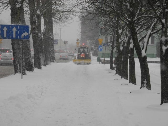 Zima w Koszalinie.