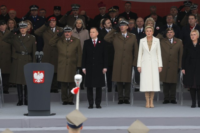 Andrzej Duda przemówił na Placu Piłsudskiego w Narodowe Święto Niepodległości. Padły mocne słowa