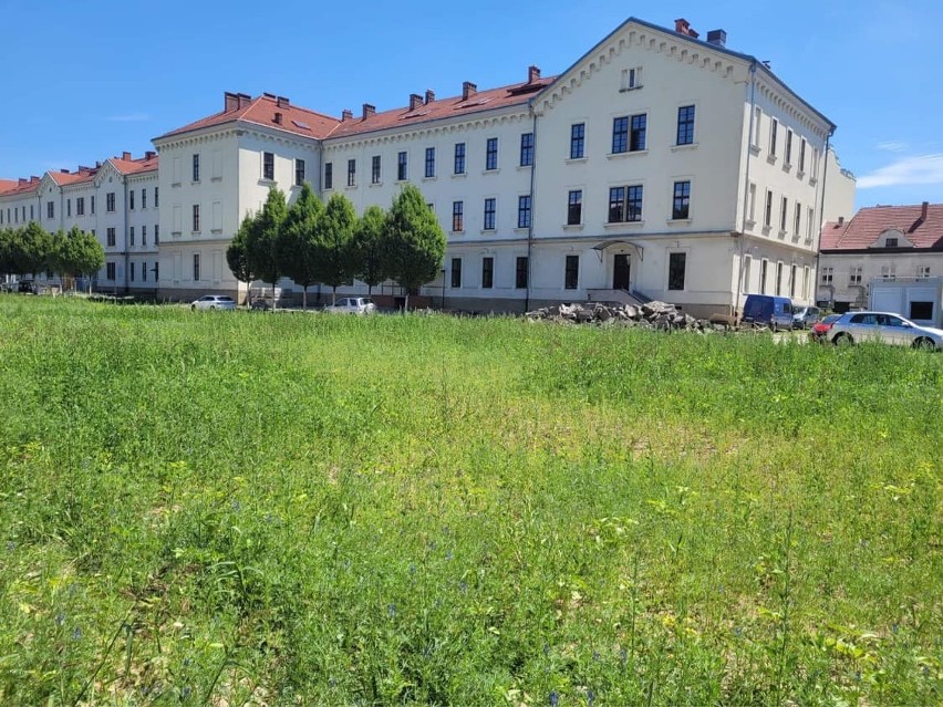 Kraków. "A mury runą...". I runął ten na Kochanowskiego, odsłaniając tworzony park