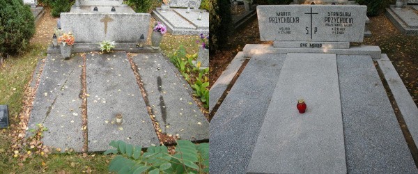 Groby odnowione przez kibiców Lecha