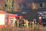 Pożar w Katowicach. Spłonął budynek dyrekcji lokomotywowni. Dym było widać z wielu kilometrów