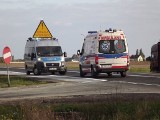 Wypadek w Lipiu pod Inowrocławiem. Jedna osoba jest ranna