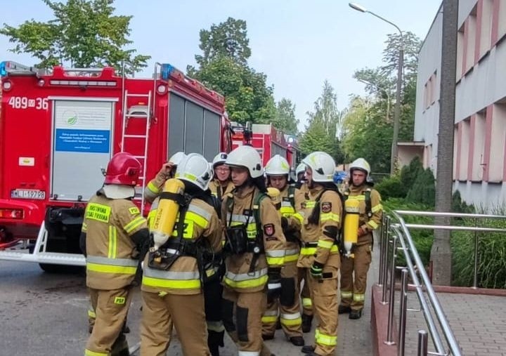 Pożar na czwartym piętrze w szpitalu w Lipsku. Strażacy przeprowadzili ćwiczenia