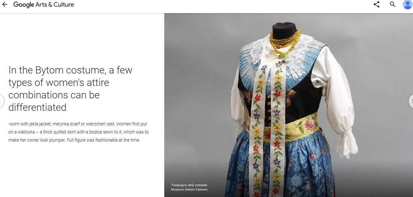 Śląski strój ludowy na wystawie "We wear culture" Google Art & Culture  ZDJĘCIA | Dziennik Zachodni