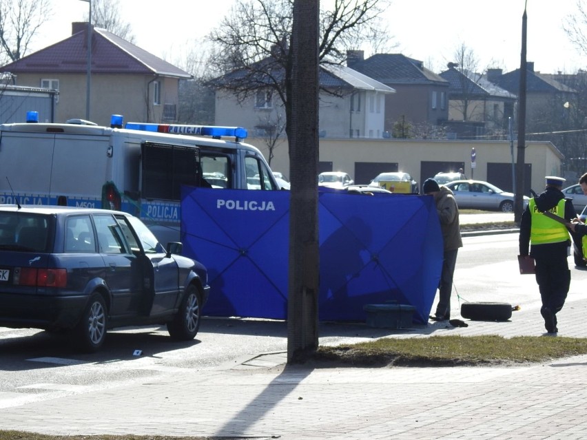 Śmiertelne potrącenie w Bielsku Podlaskim. Kobieta zginąła na miejscu (zdjęcia)