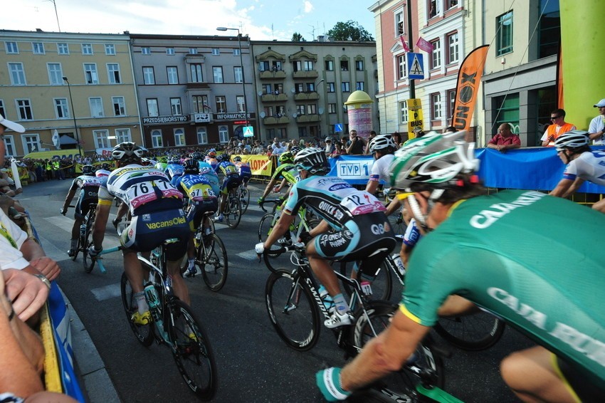 Zdjęcia z mety 2. etapu wyścigu kolarskiego Tour de Pologne...