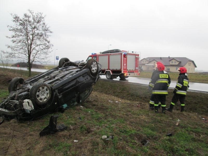 Wypadek na trasie Przasnysz - Karwacz 
