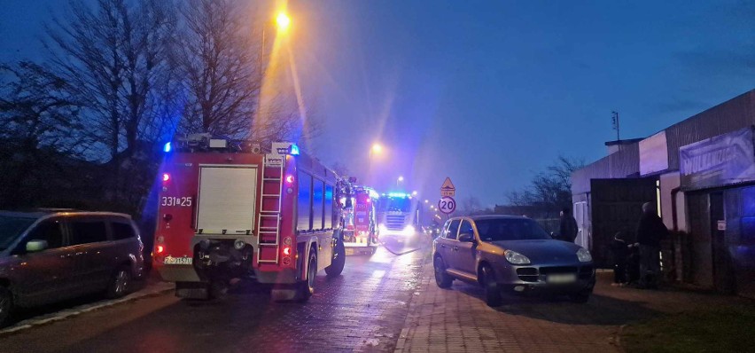 Pożar w Koszalinie, w dzielnicy Rokosowo