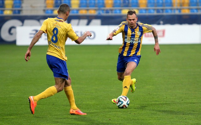 28.03..2015. gdynianz michal renuszarka gdynia vs miedz legnica mecz i ligi pilki noznej na stadionie miejskimfot. tomasz bolt / polska pressdziennik baltycki