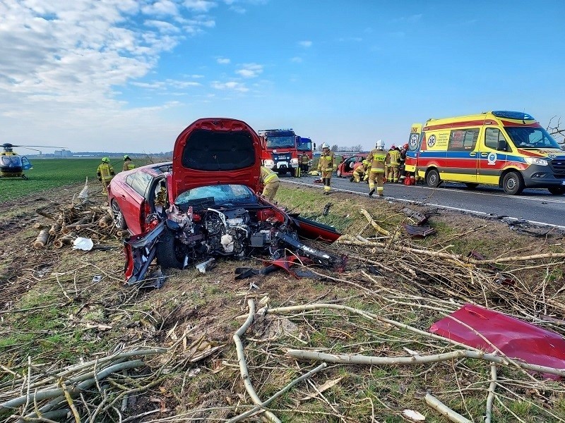 Wypadek w Ględowie 10.03.2024