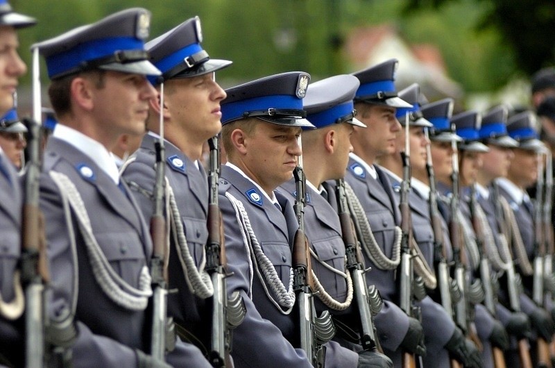 Pożegnanie policjantów jadących do Kosowa