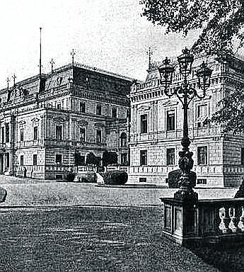 Pałac, w którym mieszkał oddział prowokacyjny.