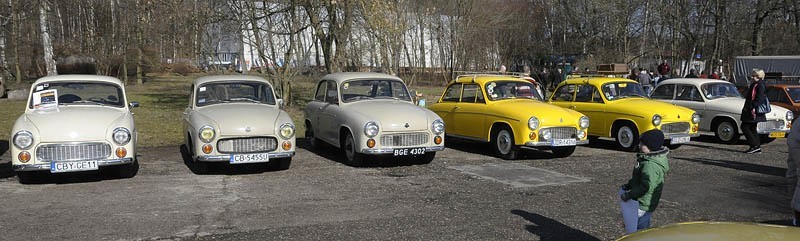 Były też inne marki, na przykład trabant 601 czy ford capri...