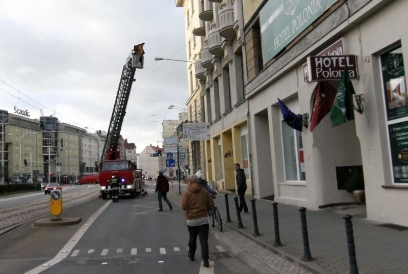 Wrocław: Akcja straży na Piłsudskiego. Tramwaje jechały objazdem