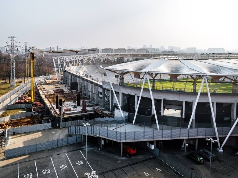 Coraz bliżej końca budowy stadionu ŁKS ZDJĘCIA
