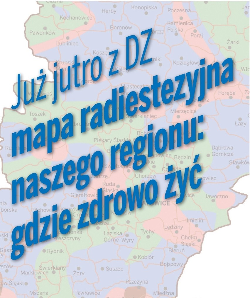 Mapa radiestezyjna woj. śląskiego w sobotę w Dzienniku Zachodnim