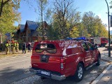 Zakopane. Przerwany gazociąg. Straż pożarna i gazownicy na miejscu  