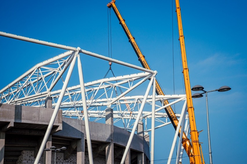 Zobaczcie, jak powstaje stadion ŁKS. Tego jeszcze nie widzieliście. Najnowsze ZDJĘCIA