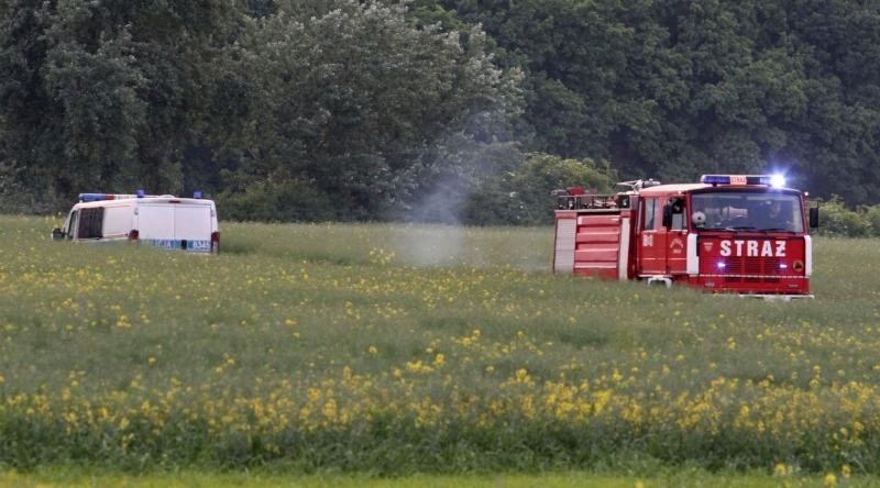 Katastrofa wiatrakowca blisko wsi Żerkówek pod Brzegiem...