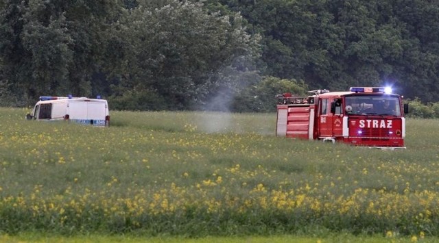 Katastrofa wiatrakowca blisko wsi Żerkówek pod Brzegiem Dolnym, 29.05.2015