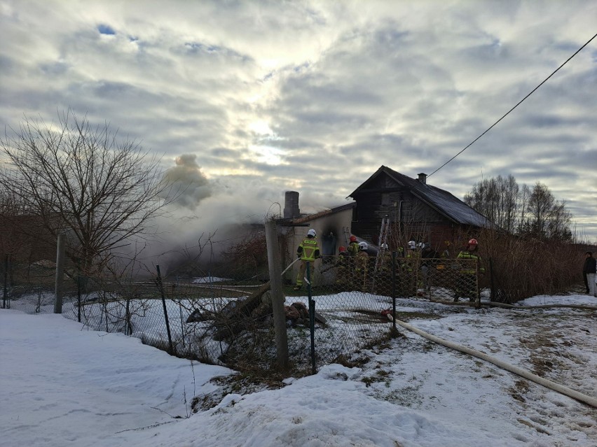 Pożar domu w Płonce Kościelnej