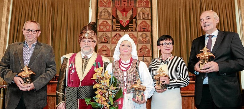 Mecenasi Krakowa (od lewej): Marek Golemo, Danuta i Zbigniew...