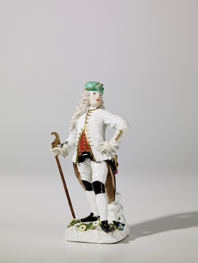 Wyższy inspektor górniczy, porcelana malowana , złocona; model: Johann Joachim Kaendler, Miśnia 1745-1750