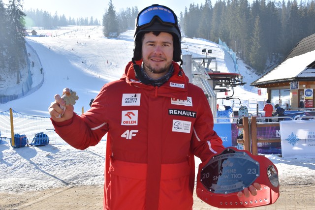 Oskar Kwiatkowski - mistrz świata w snowboardzie - kandyduje na radnego gminy Biały Dunajec