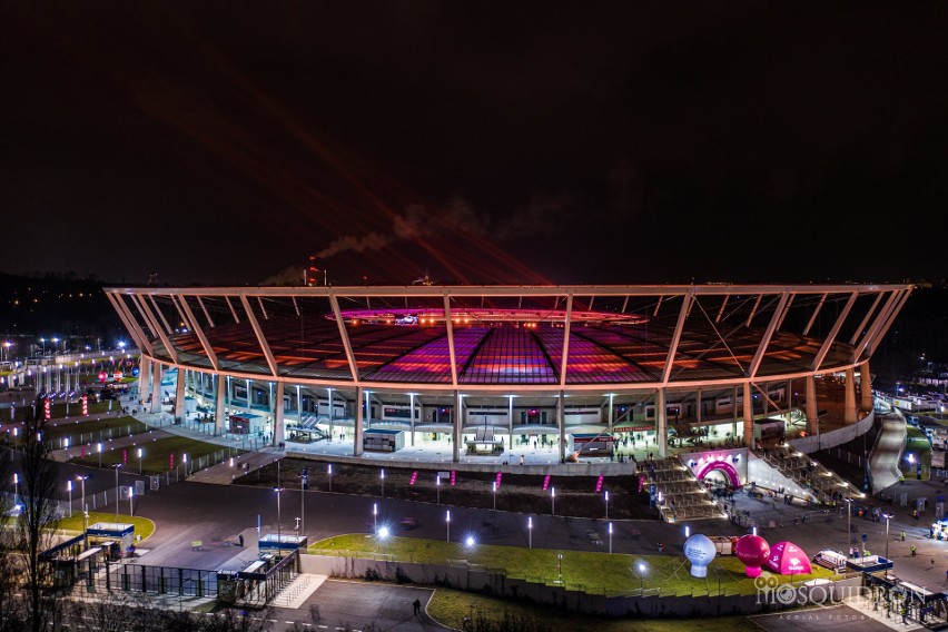 Zobaczcie, jak z drona wyglądał Stadion Śląski w trakcie...