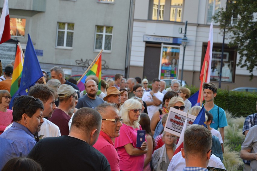 Opole, 3 lipca 2018. Protest w obronie Sądu Najwyższego.