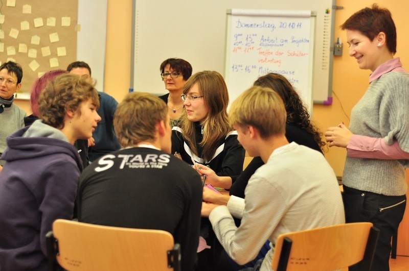 Wizyta niemieckiej młodzieży w tarnobrzeskim "Koperniku"