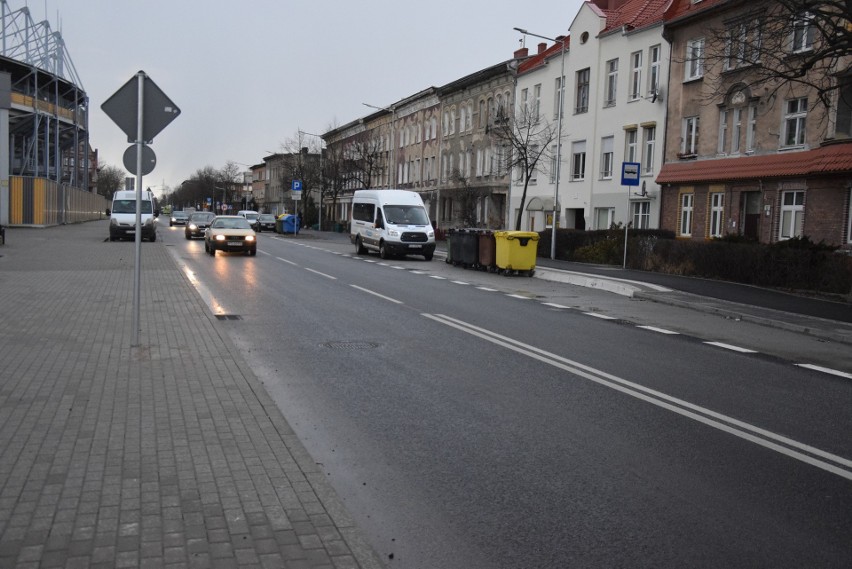 Ulica Śląska została przebudowana od Wału Poprzecznego do...