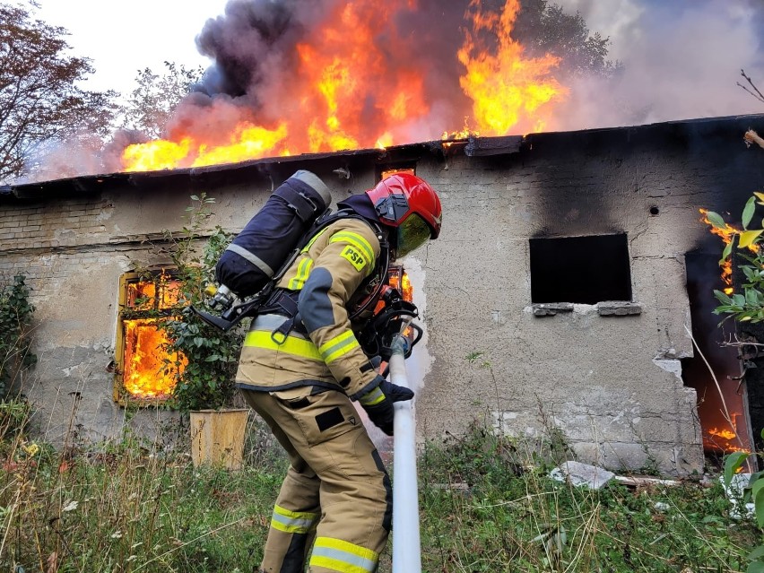 W gaszeniu uczestniczyli strażacy pięciu zastępów OSP i PSP