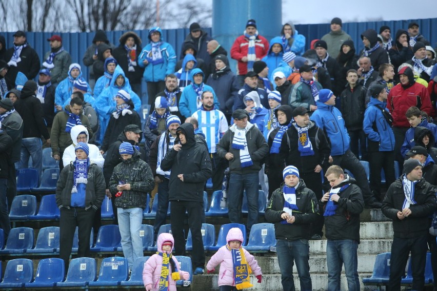 Ruch Chorzów Piast Gliwice zdjęcia kibiców