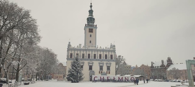 Chełmno pod puchową, śnieżną kołderką. Zobaczcie jak wygląda na kolejnych slajdach