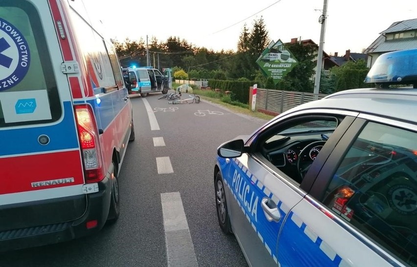 Na drodze w Nisku pijany rowerzysta najechał na rowerzystkę. Kobieta trafiła do szpitala