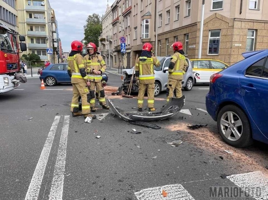 Jedna osoba poszkodowana w wypadku w centrum Opola.