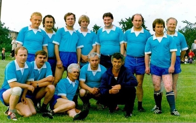 Drużyna LKS Rogoźna w 1992 roku.