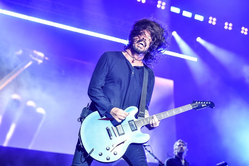 Foo Fighters zagrali podczas drugiego dnia Open'era....