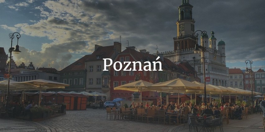 Poznań, jak i województwo wielkopolskie plasują się na...