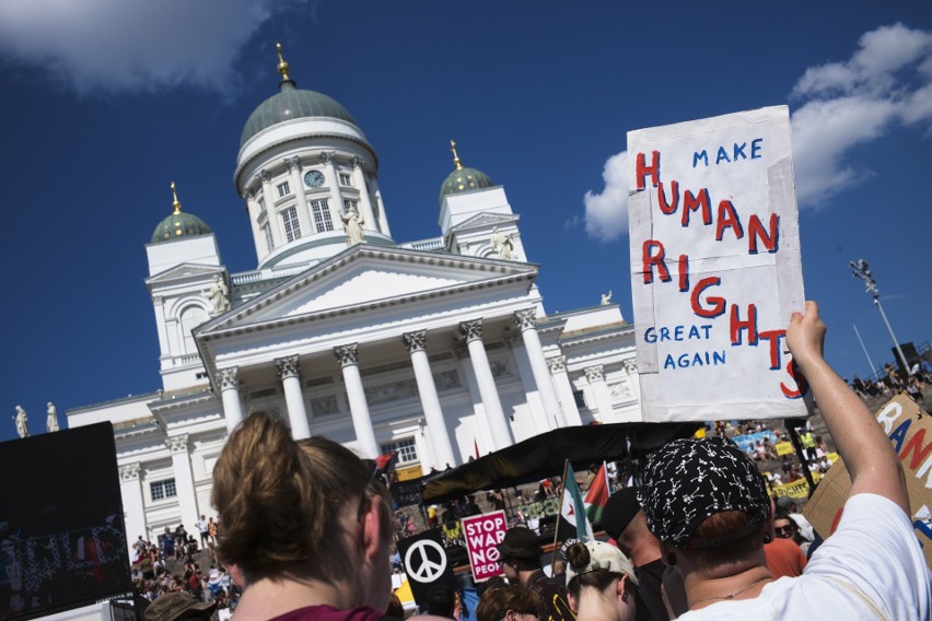 Protesty w Helsinkach