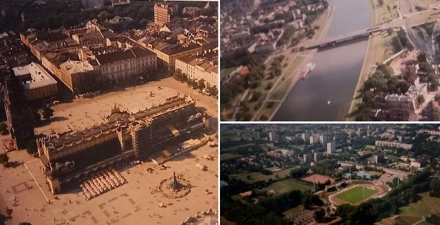 Kraków sprzed 30 lat. Zdjęcia wykonane z samolotu w sierpniu 1993 roku.
