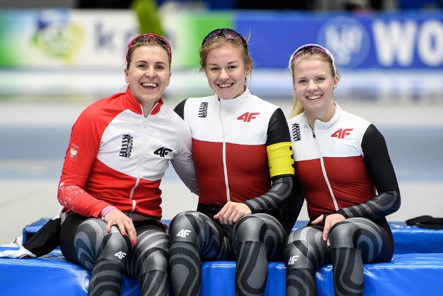 Natalia Czerwonka, Karolina Gąsecka i Karolina Bosiek chcą powalczyć w Heerenveen o dobre miejsce w wyścigu drużynowym