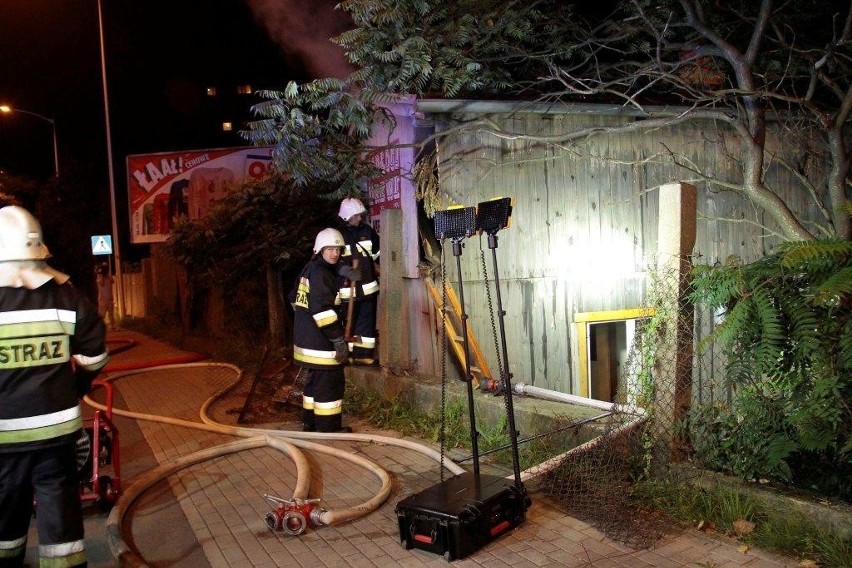 Pożar domu przy ul. Domańskiego w Opolu.