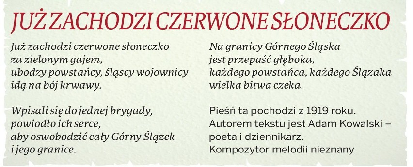 Śpiewnik pieśni patriotycznych Dziennika Zachodniego [ZOBACZ]