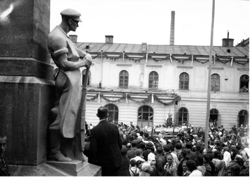 Czechowice, 1938 rok. Powitanie relikwii św. Andrzeja Boboli...