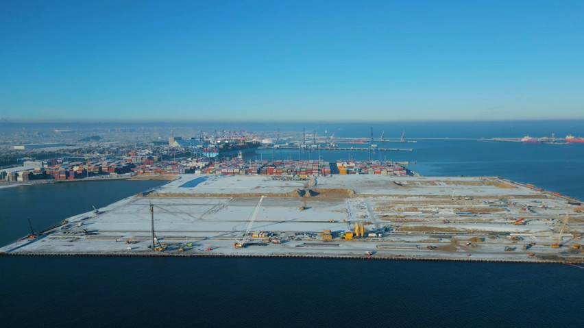 Zaawansowanie prac na terminalu T3 Baltic Hub sięgnęło 40 proc. Zobacz, co już zostało zrobione. ZDJĘCIA