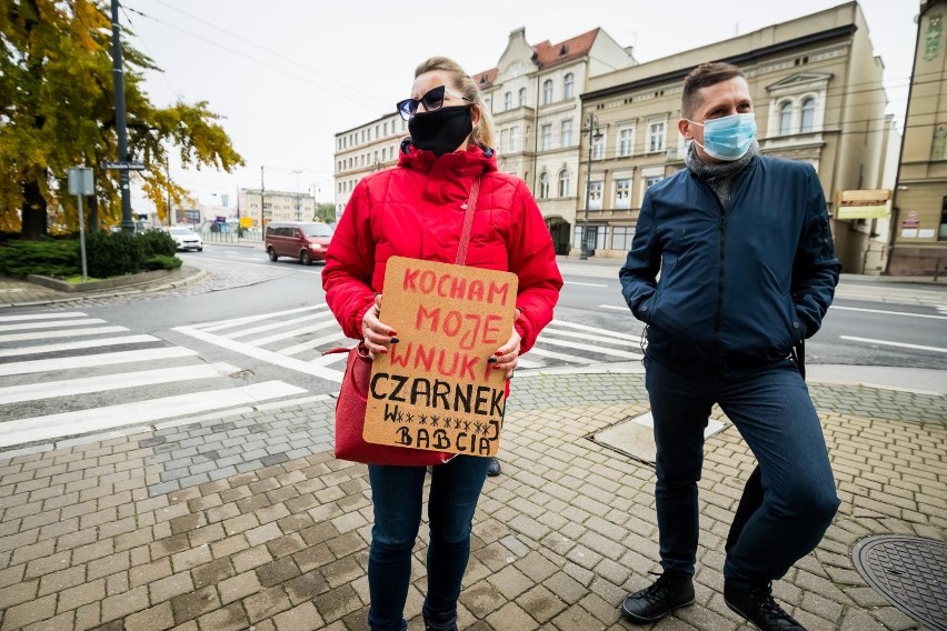 Protest pod kuratorium oświaty w Bydgoszczy odbył się w...