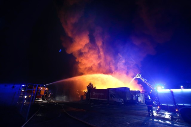 Pożar przy ul. Szczecińskiej we Wrocławiu