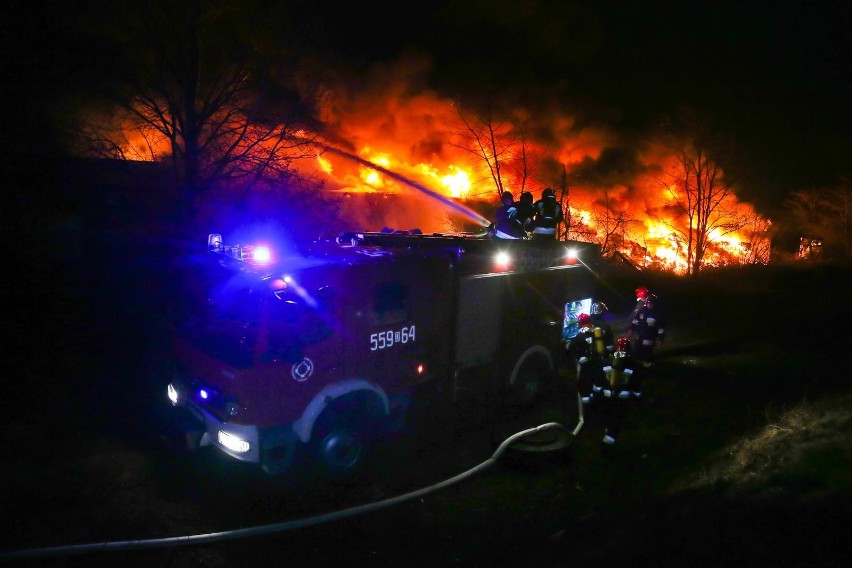 Pożar przy ul. Szczecińskiej we Wrocławiu